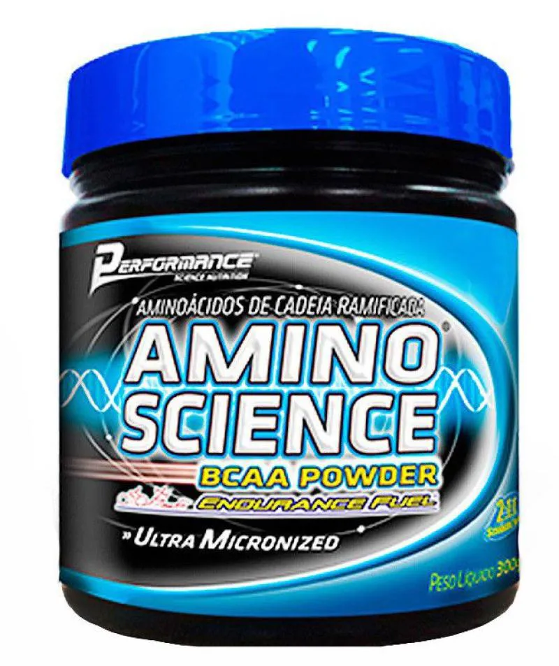 AMINO SCIENCE BCAA POWDER PERFORMANCE NUTRITION – 300G Laranja