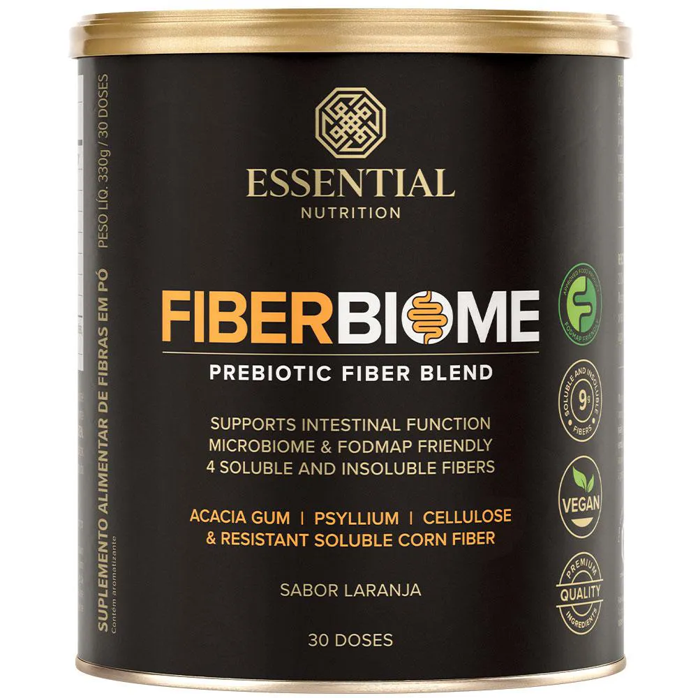 Fiber Biome Blend de Fibras – Laranja (330g) – Essential Nutrition