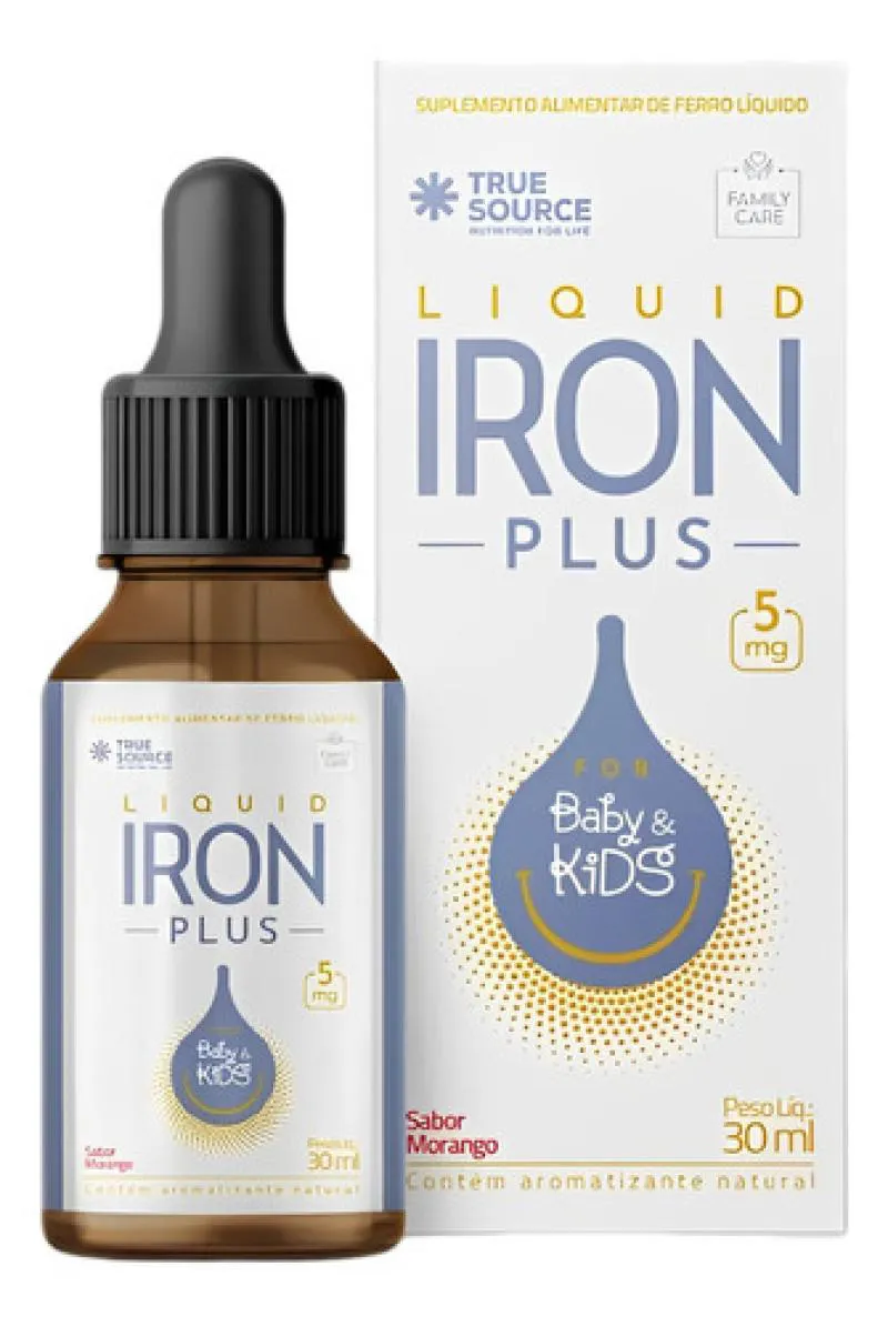 Iron Plus Liquido Baby Kids Ferro True Source