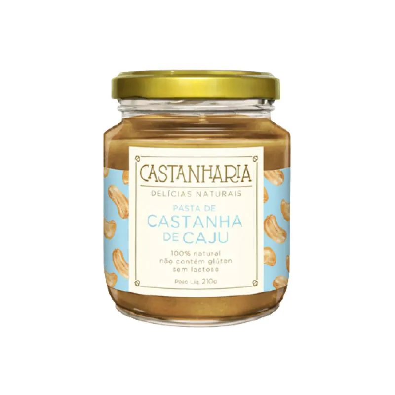 KIT 2X: PASTA DE CASTANHA DE CAJU VEGANA CASTANHARIA 210G