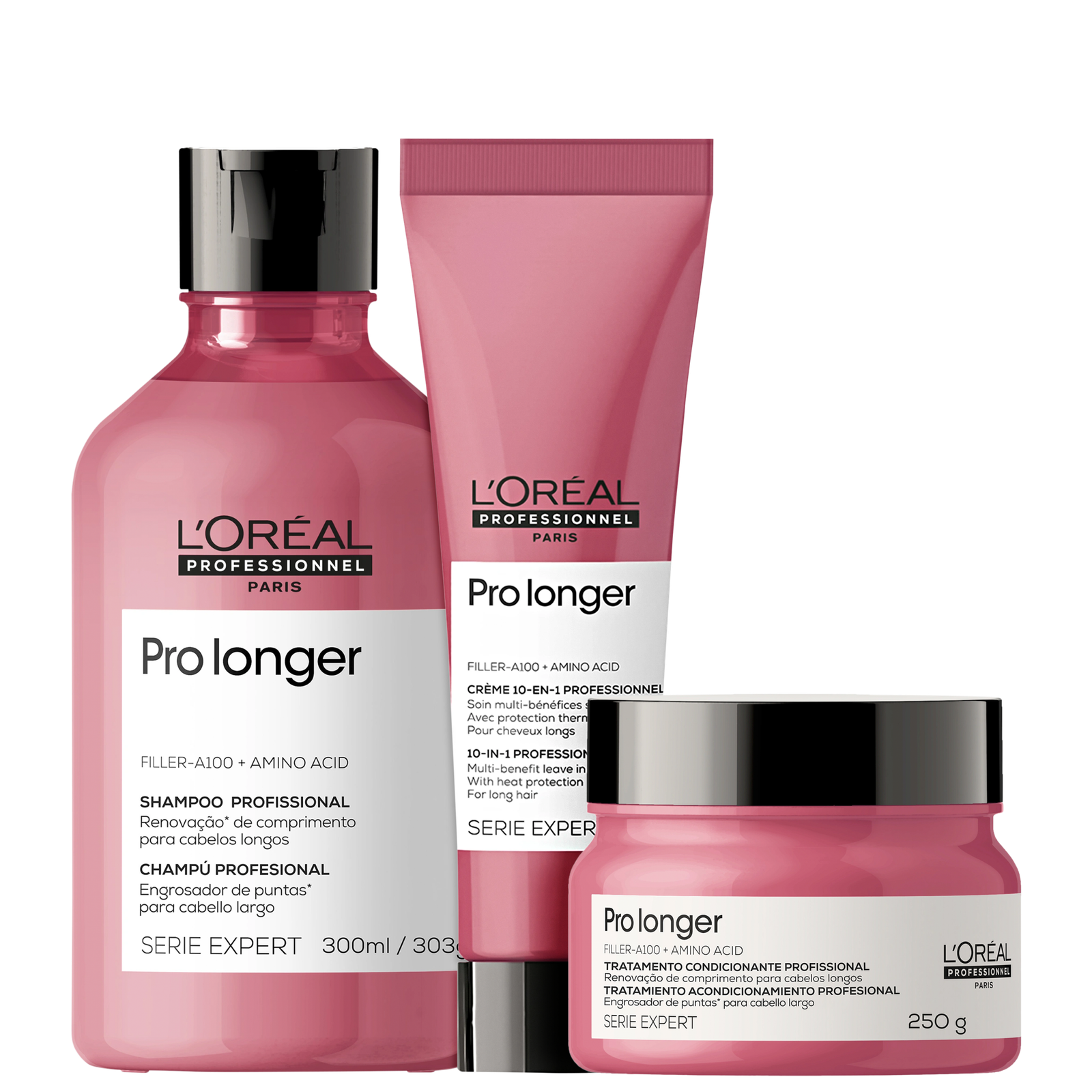 Kit L’Oréal Professionnel Serie Expert Pro Longer Preenchimento de Pontas (3 Produtos)