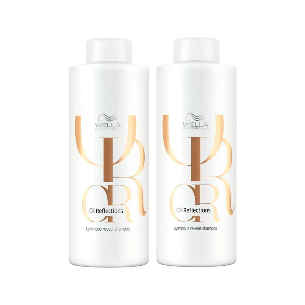 Kit Wella Professionals Shampoo Oil Reflections 1l – 2 unidades