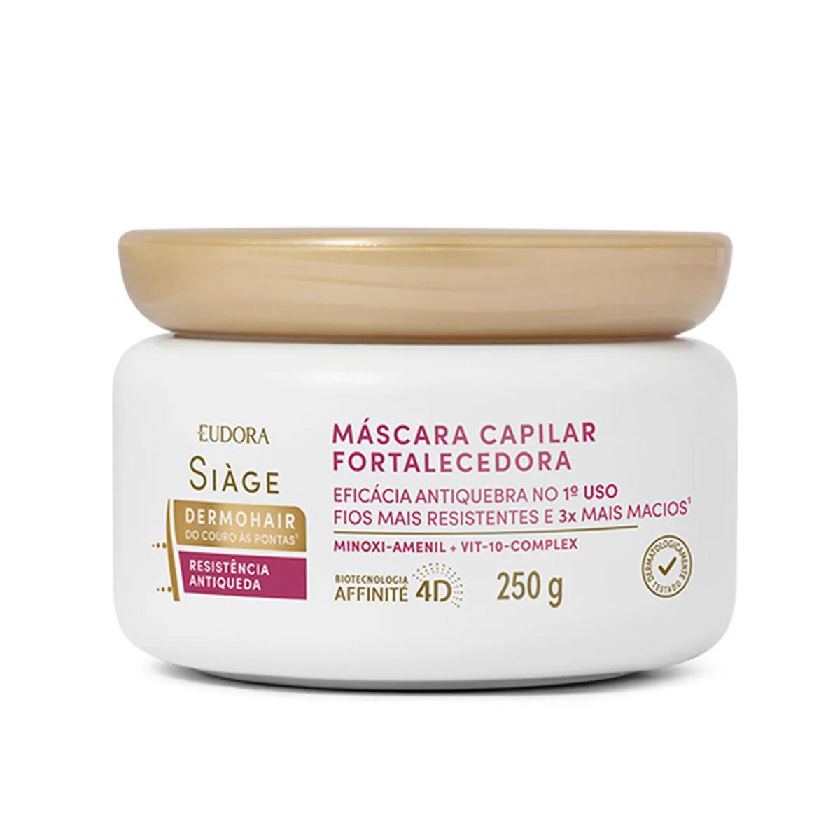 Máscara Capilar Fortalecedora Siàge DermoHair Resistência Antiqueda 250g