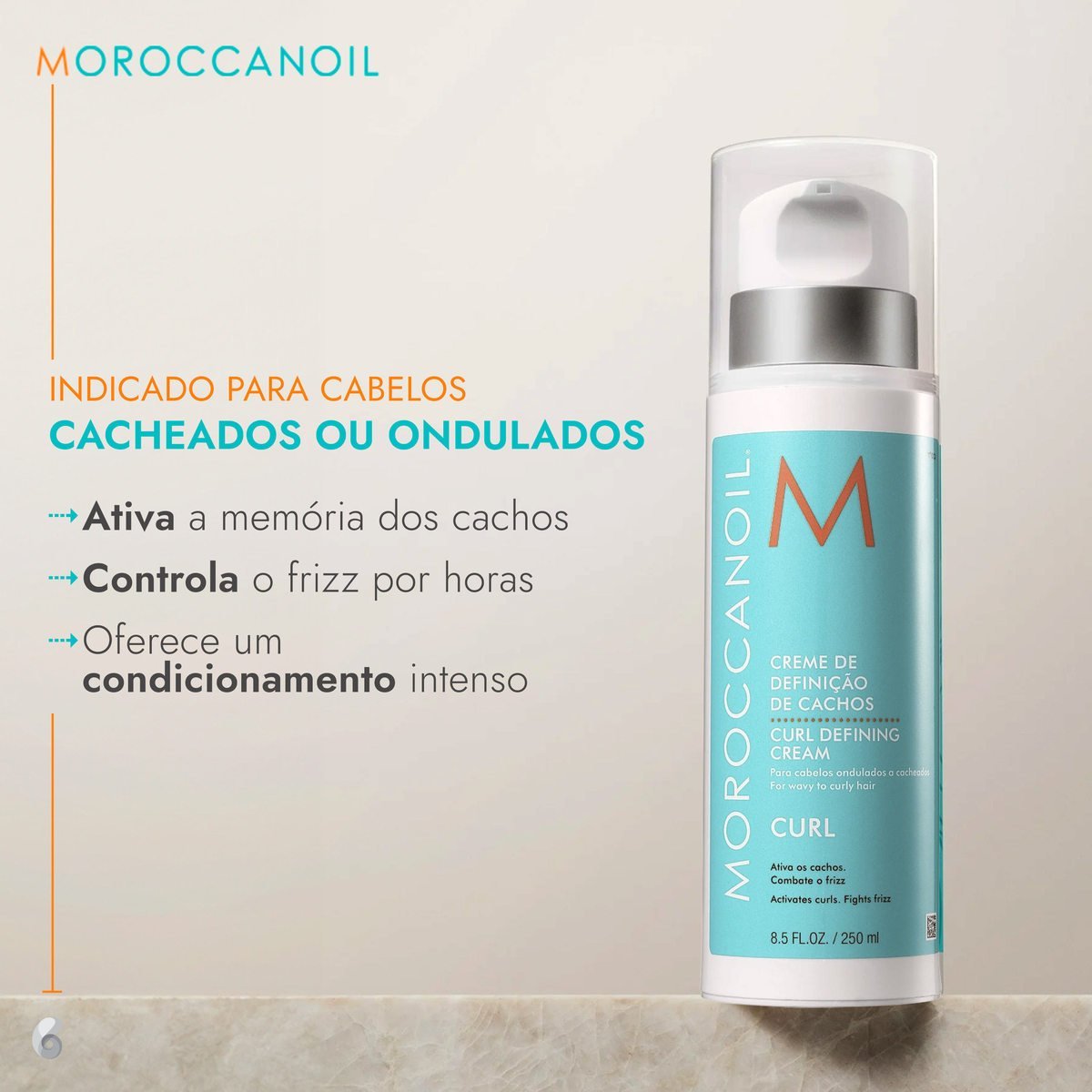 Moroccanoil Curl Defining – Creme Modelador de Cachos 250ml