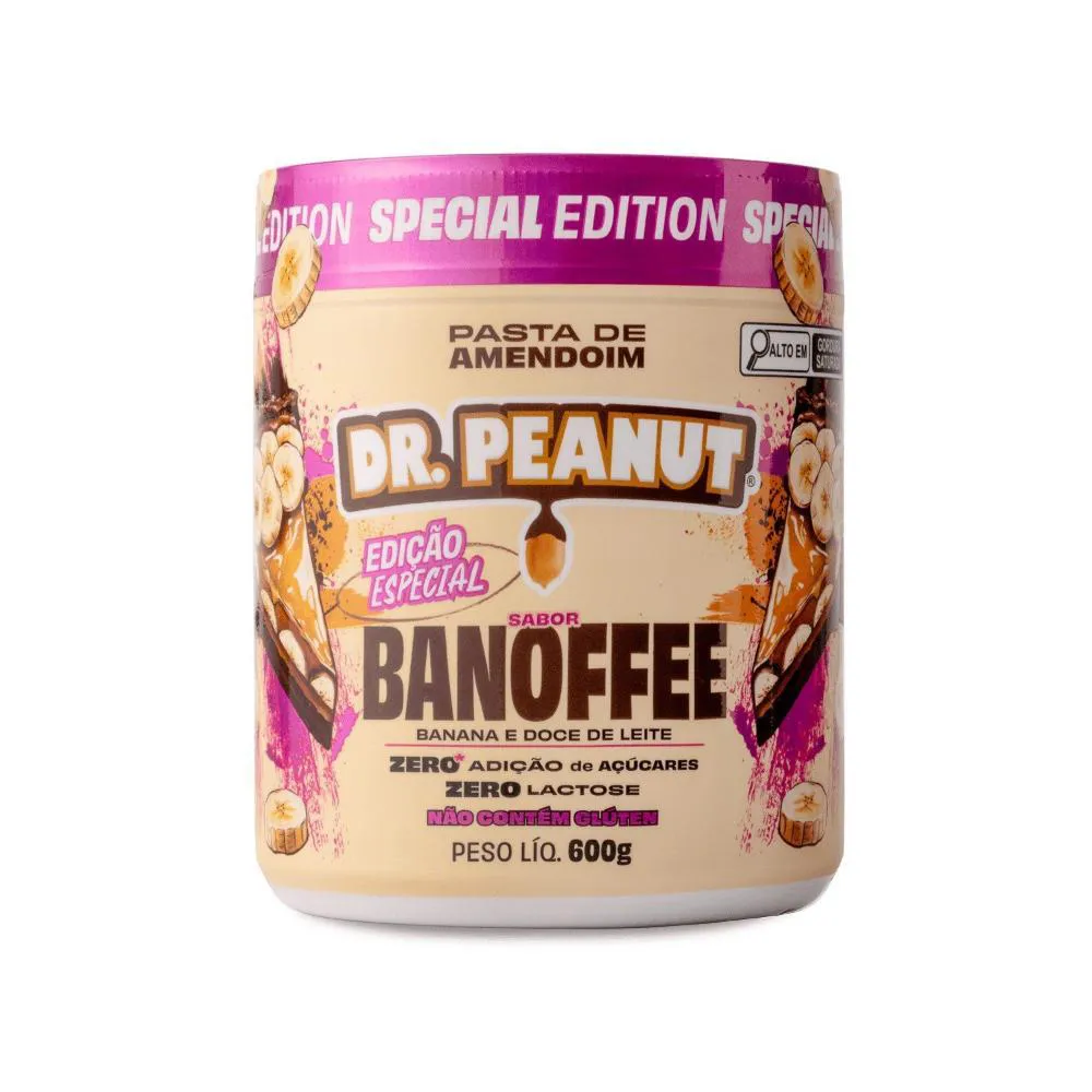 Pasta de Amendoim Dr Peanut Banoffee 600g