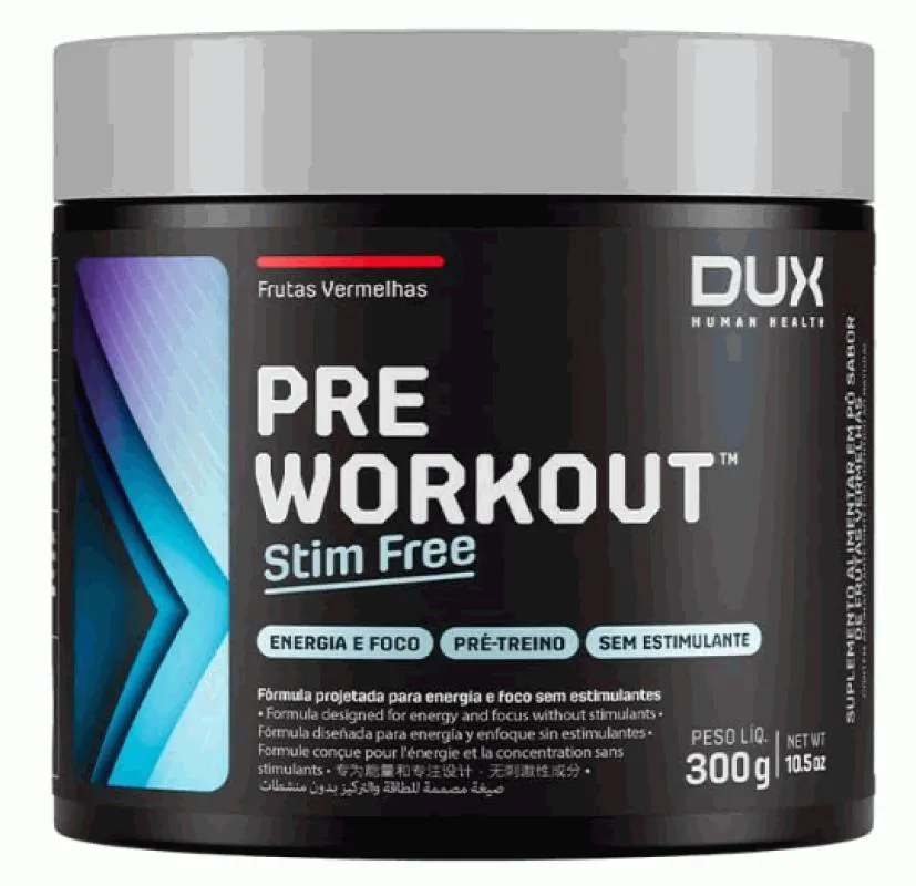 Pre Workout Original – Stim Free (300g) – Sabor: Frutas Vermelhas