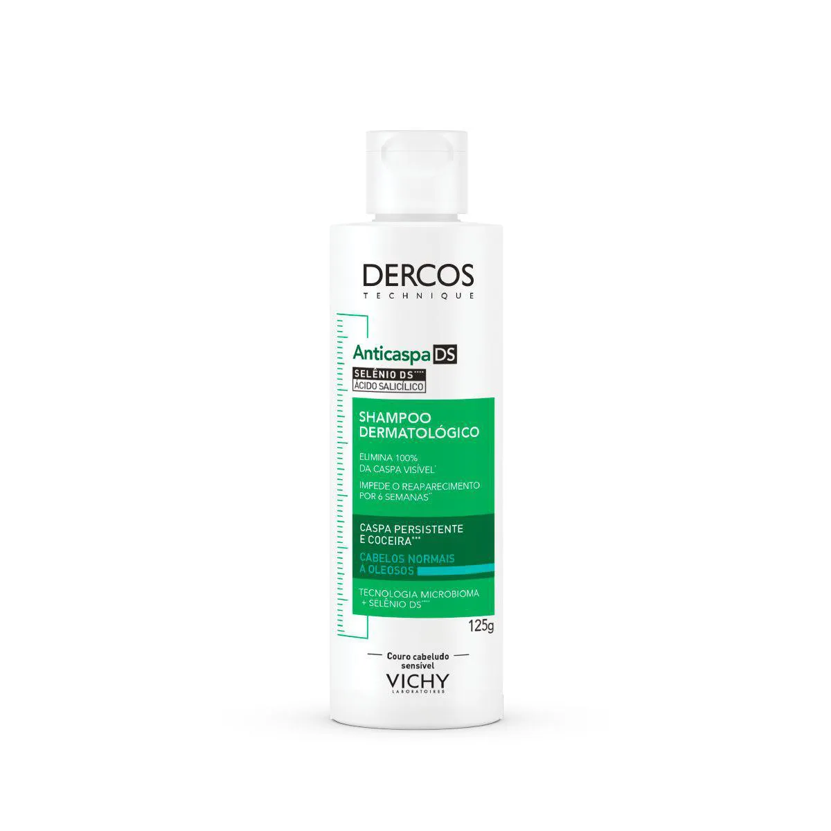Shampoo Vichy Dercos Anticaspa DS Cabelos Normais e Oleosos Tratamento Dermatológico de Caspa 125g