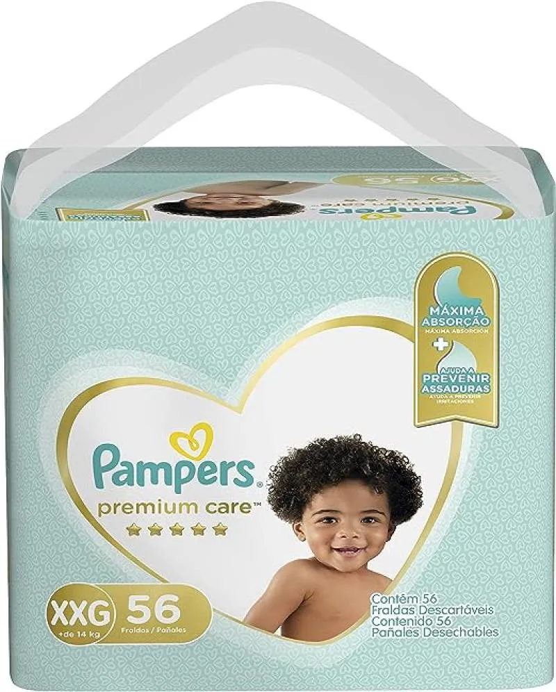 Fralda Pampers Premium Care M 80 Unidades