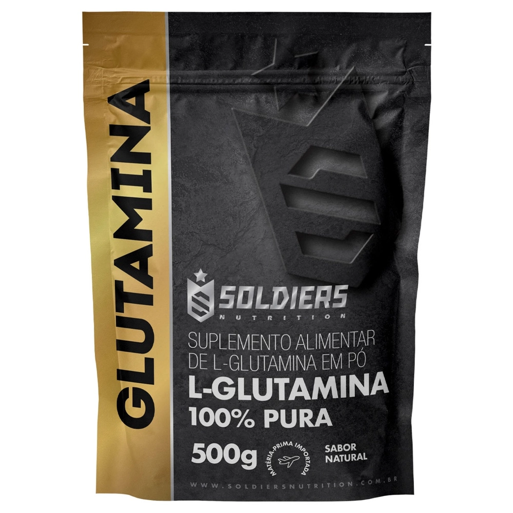 L-Glutamina 500g – 100% Pura Importada – Soldiers Nutrition
