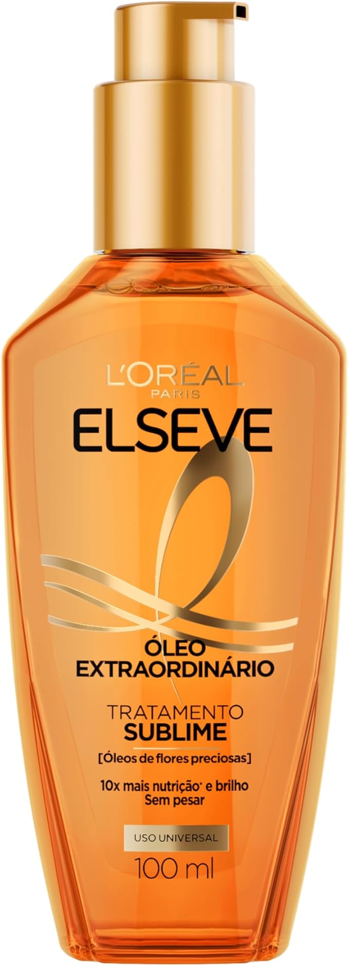 L’Oréal Paris Elseve Óleo Extraordinário Nutrição 100ml – Finalizador Capilar com Proteção Térmica e Anti-Frizz