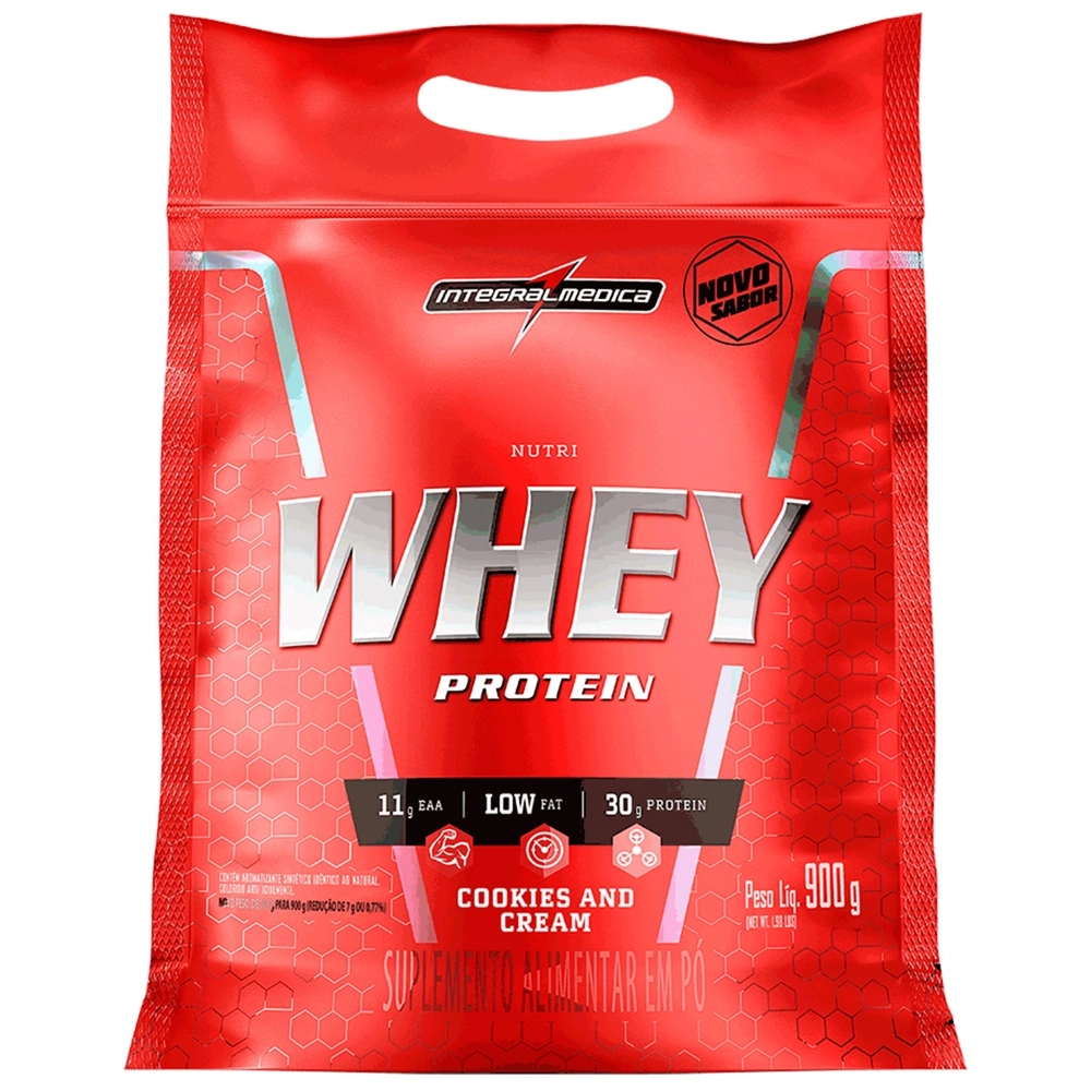 Nutri Whey Protein 907g – Refil Integralmedica – Full Entrega Rapida (Cookies)