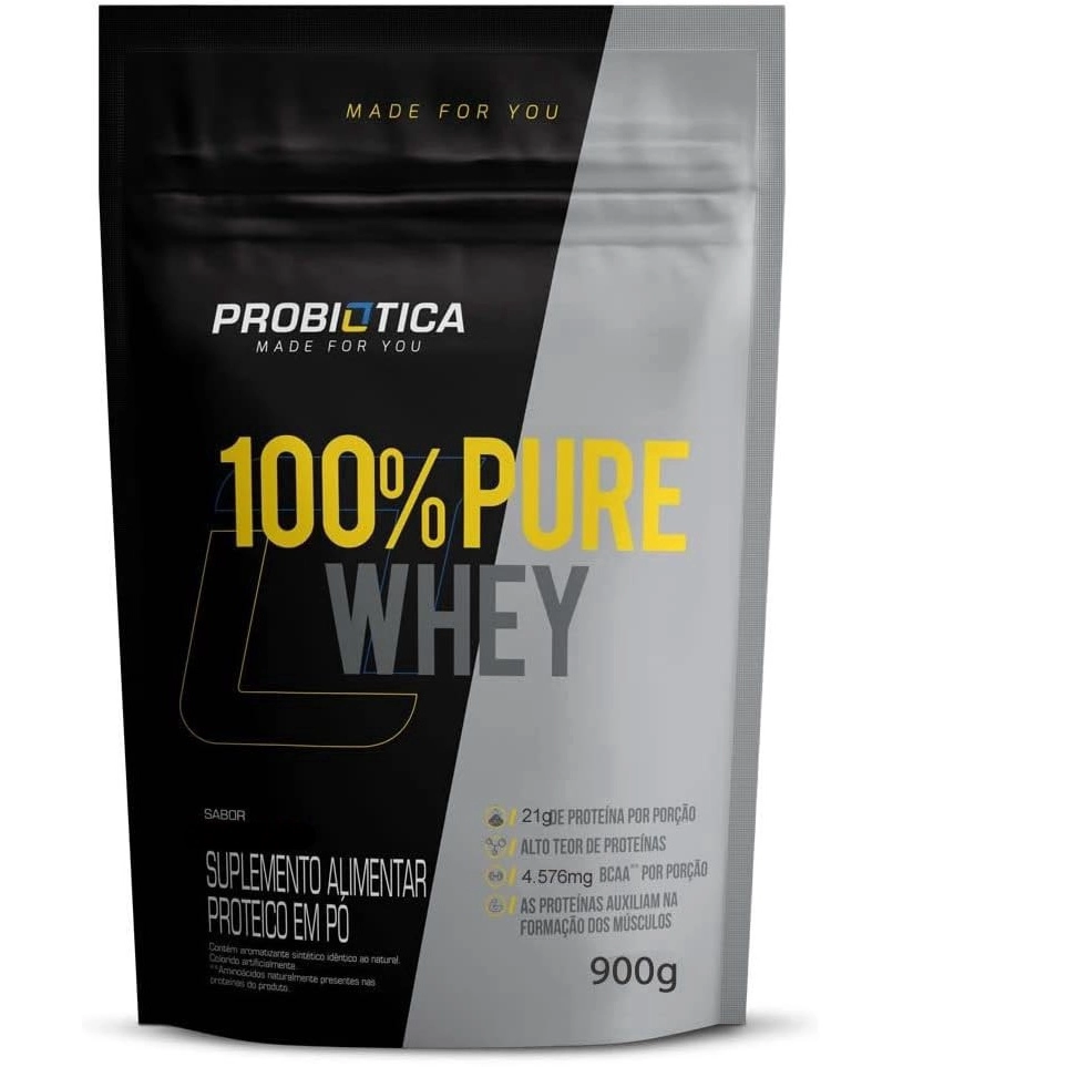 Whey 100% Pure Probiotica Whey 900g Refil – Probiotica