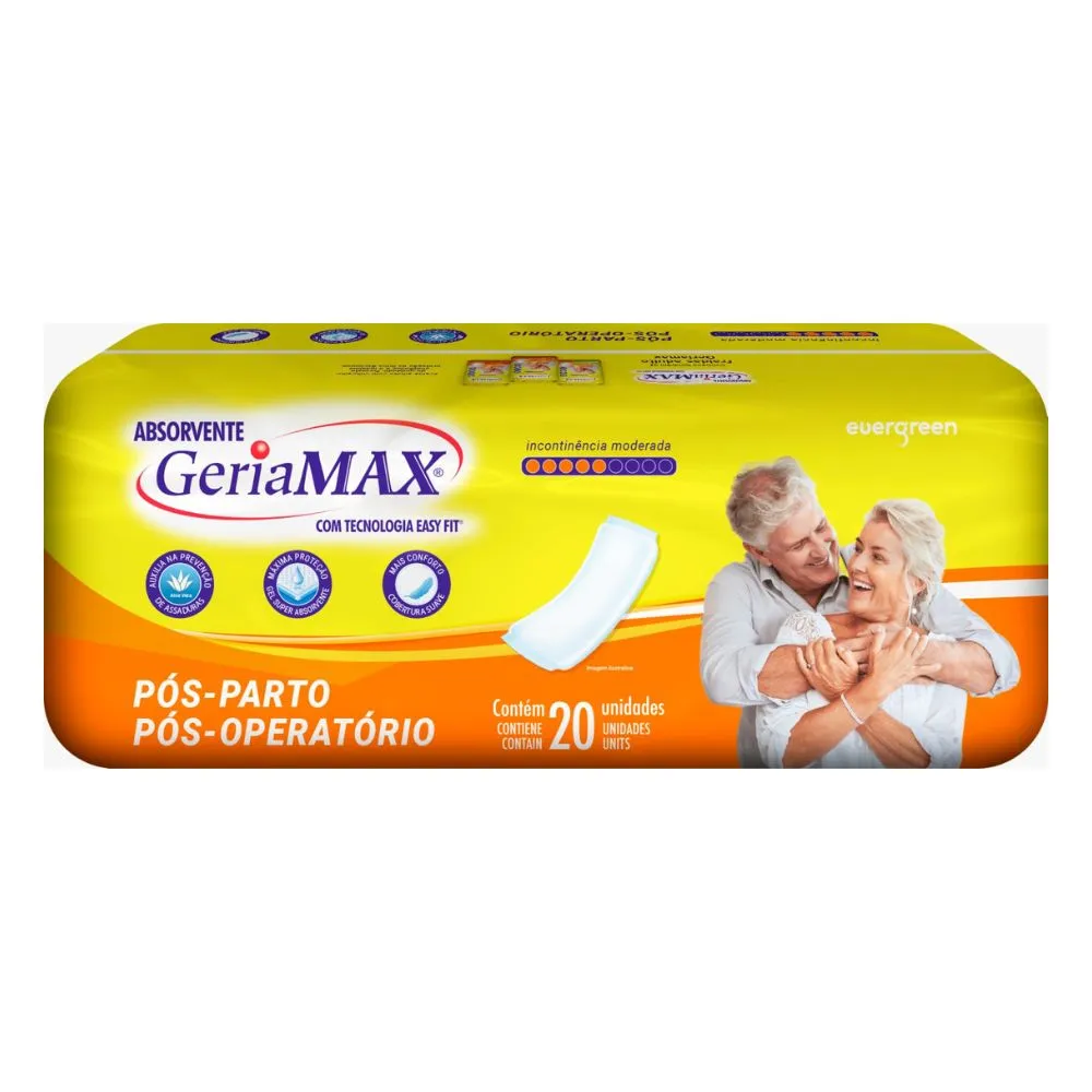Absorvente Geriamax Com 20 Unidades