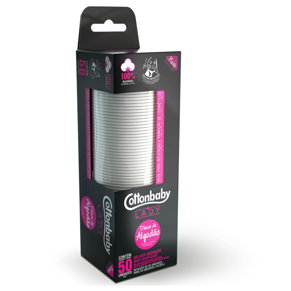 Algodao Cottonbaby Com 50 Discos Lady
