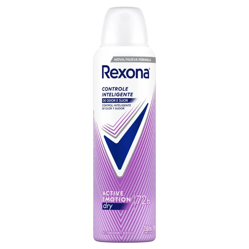 Antitranspirante Aerossol Rexona Active Emotion Dry 150ml