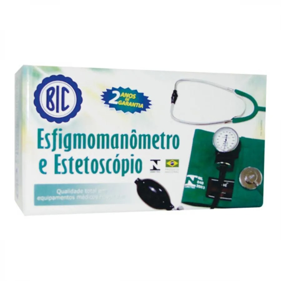 Aparelho Pressao Bic Com Estetoscopio