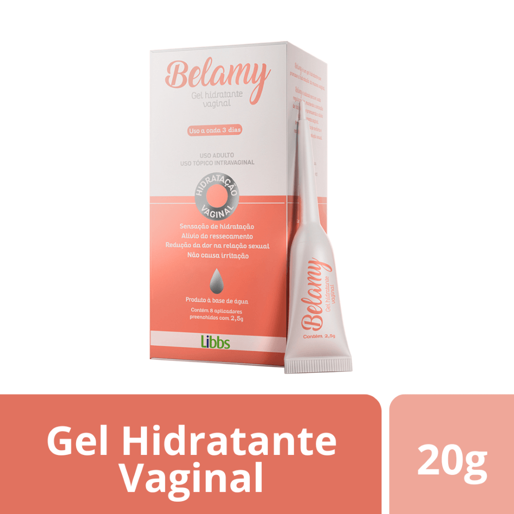 Belamy Gel Hidratante Vaginal Com 20g + 8 Aplicadores De 2,5g Cada