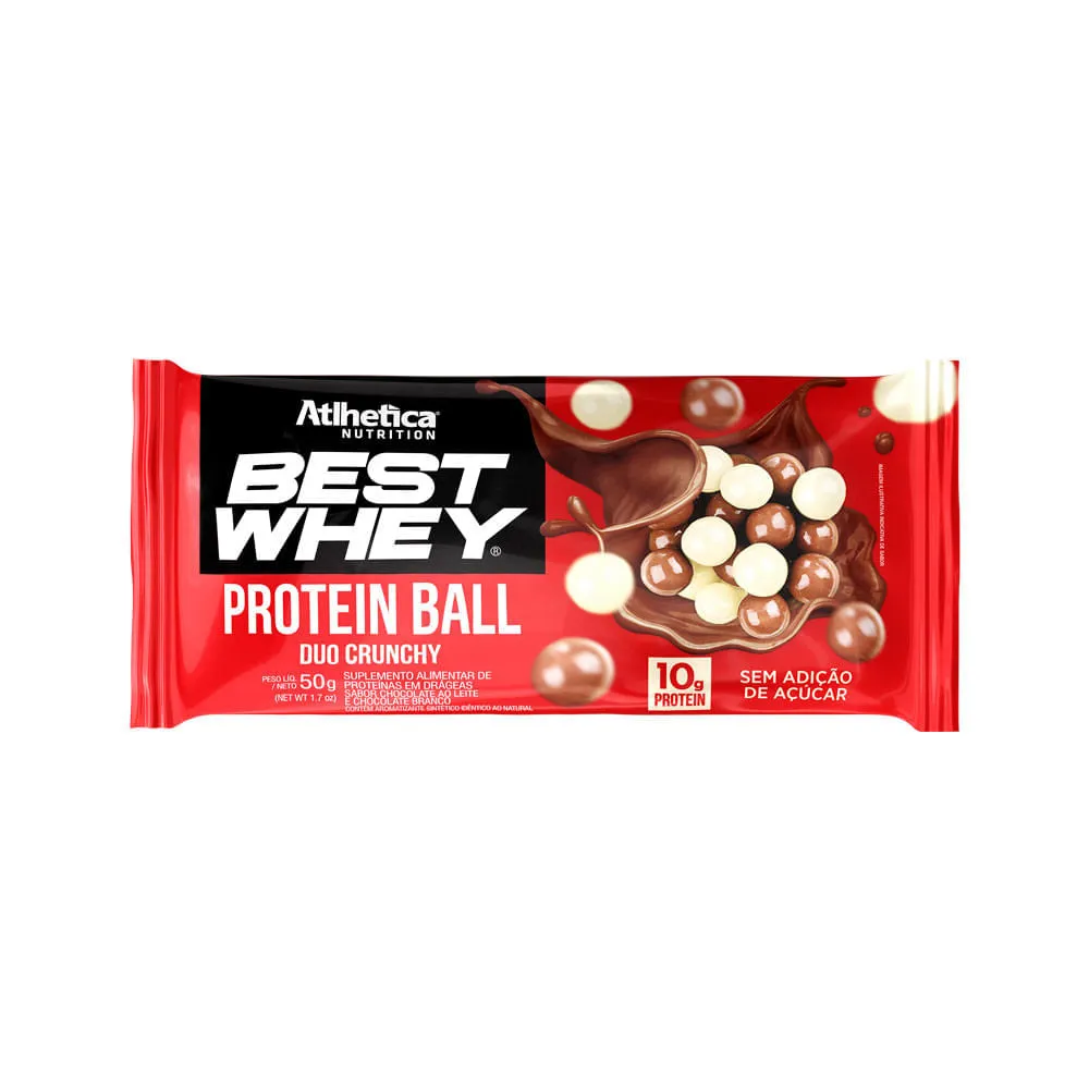 Best Whey Protein Ball Duo Crunchy Atlhetica Nutrition 50g