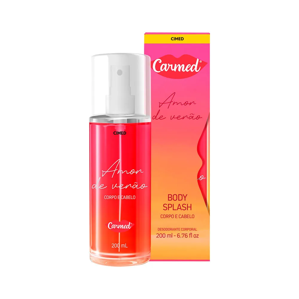 Body Splash Carmed Amor De Verão Corpo E Cabelo 200ml