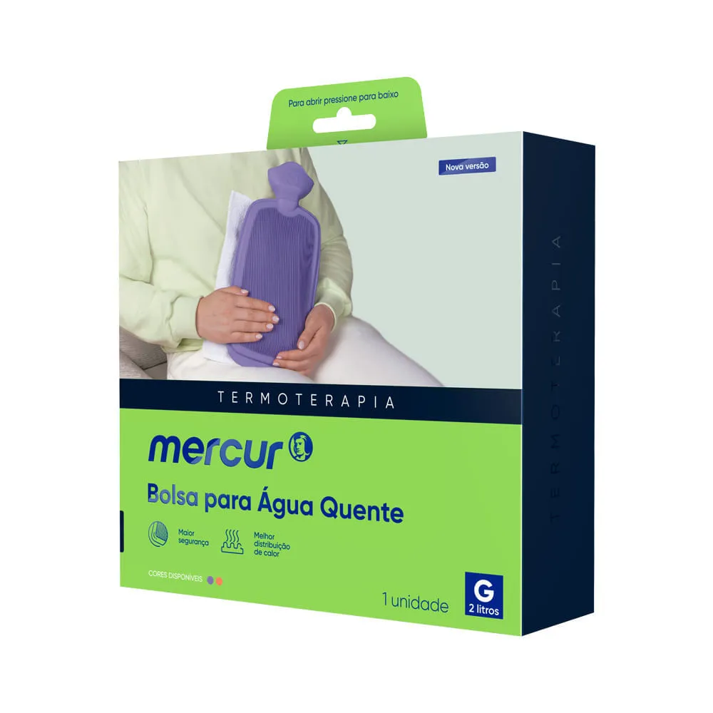 Bolsa Para Agua Quente Mercur Termoterapia G 2l Lilas Com 1 Unidade