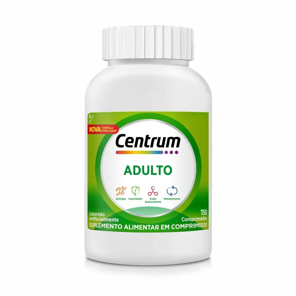 Centrum Multivitaminico Adulto Com Vitaminas De A A Z, 150 Comprimidos