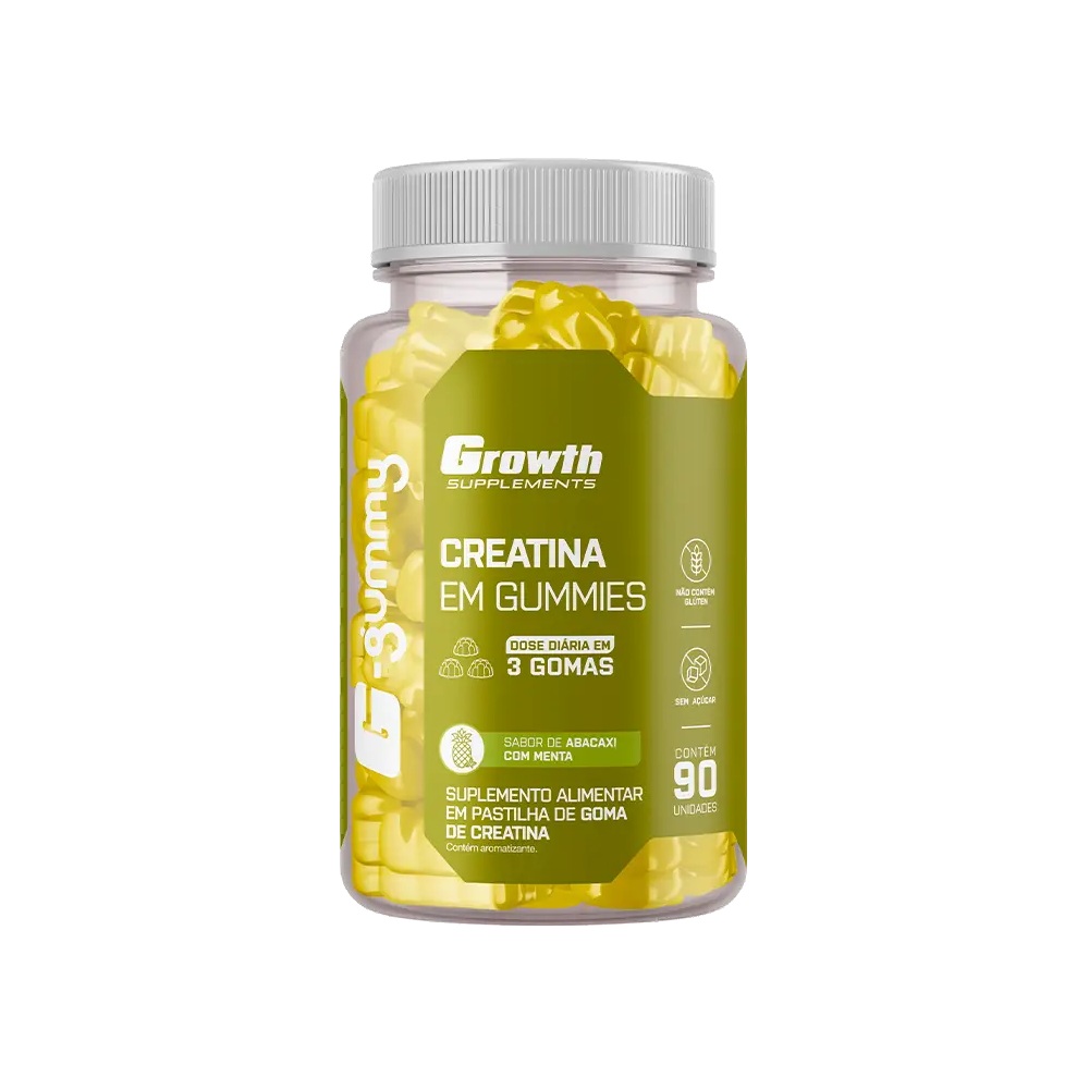 Growth Creatina G-Gummy 360g (Abacaxi com Menta)