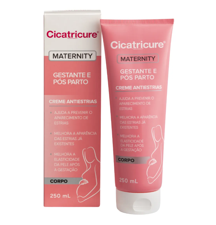 Creme Corporal Antiestrias Para Gestante E Pós Parto Cicatricure Maternity 250ml
