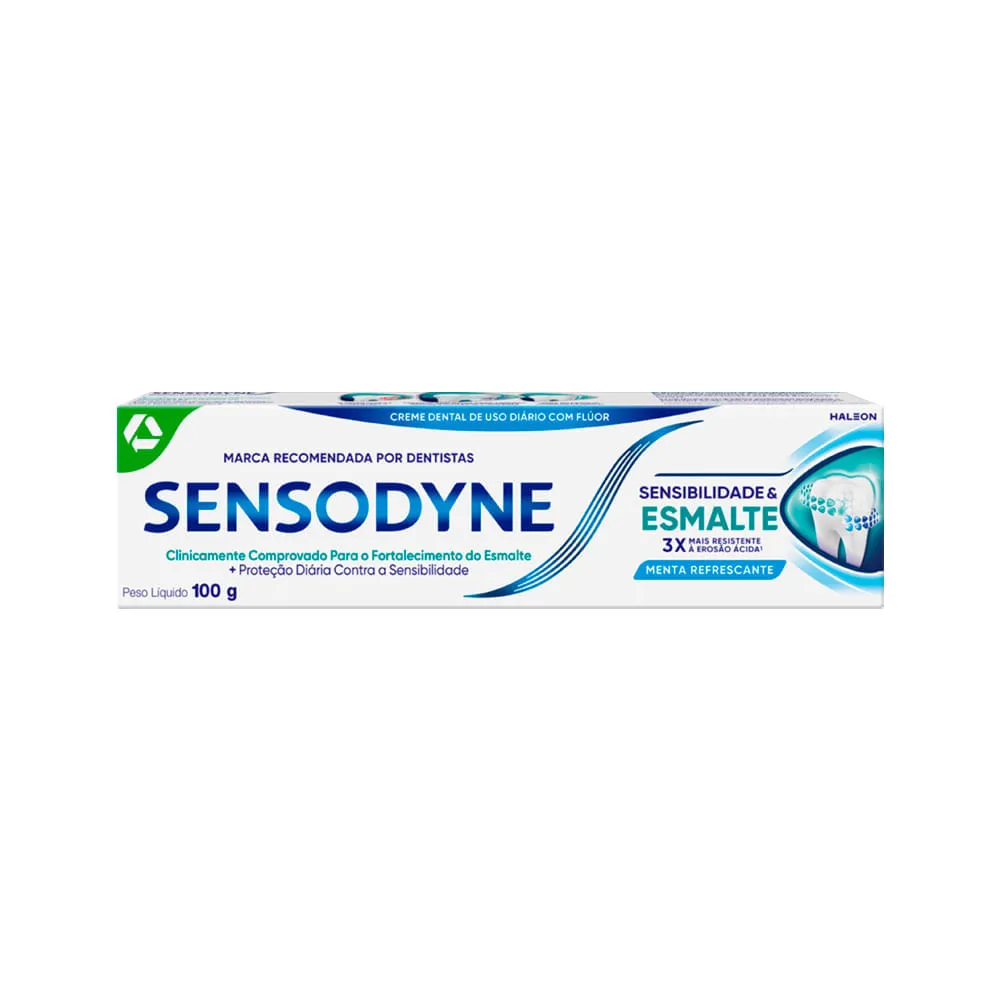 Creme Dental Sensodyne Sensibilidade E Esmalte Menta Refrescante 100g