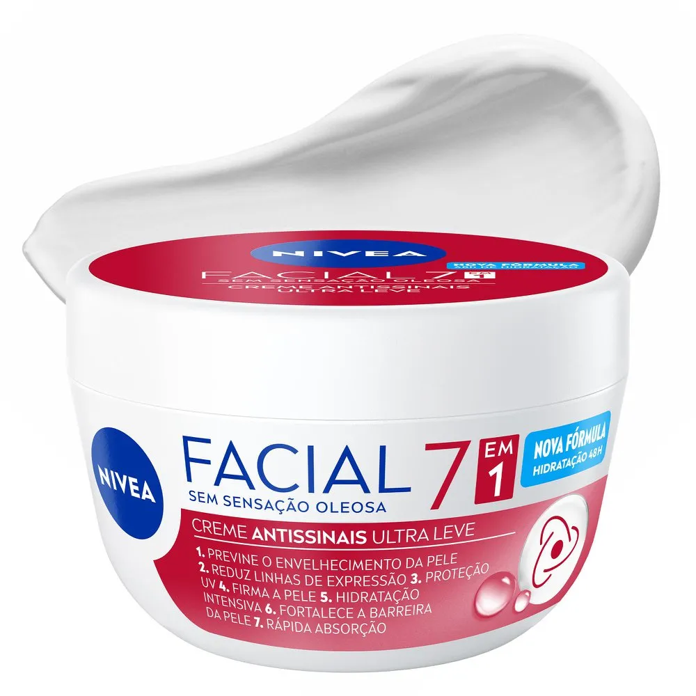 Creme Facial Nivea Ultraleve 7 Em 1 Antissinais 100g