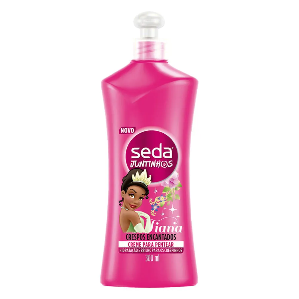 Creme Para Pentear Seda Juntinhos Tiana Crespos Encantados