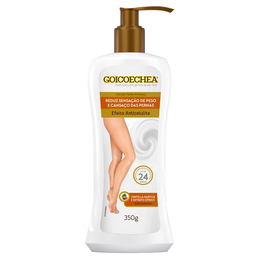 Creme Para Pernas Efeito Anticelulite Centella Asiática E Extrato Cítrico Goicoechea 350g