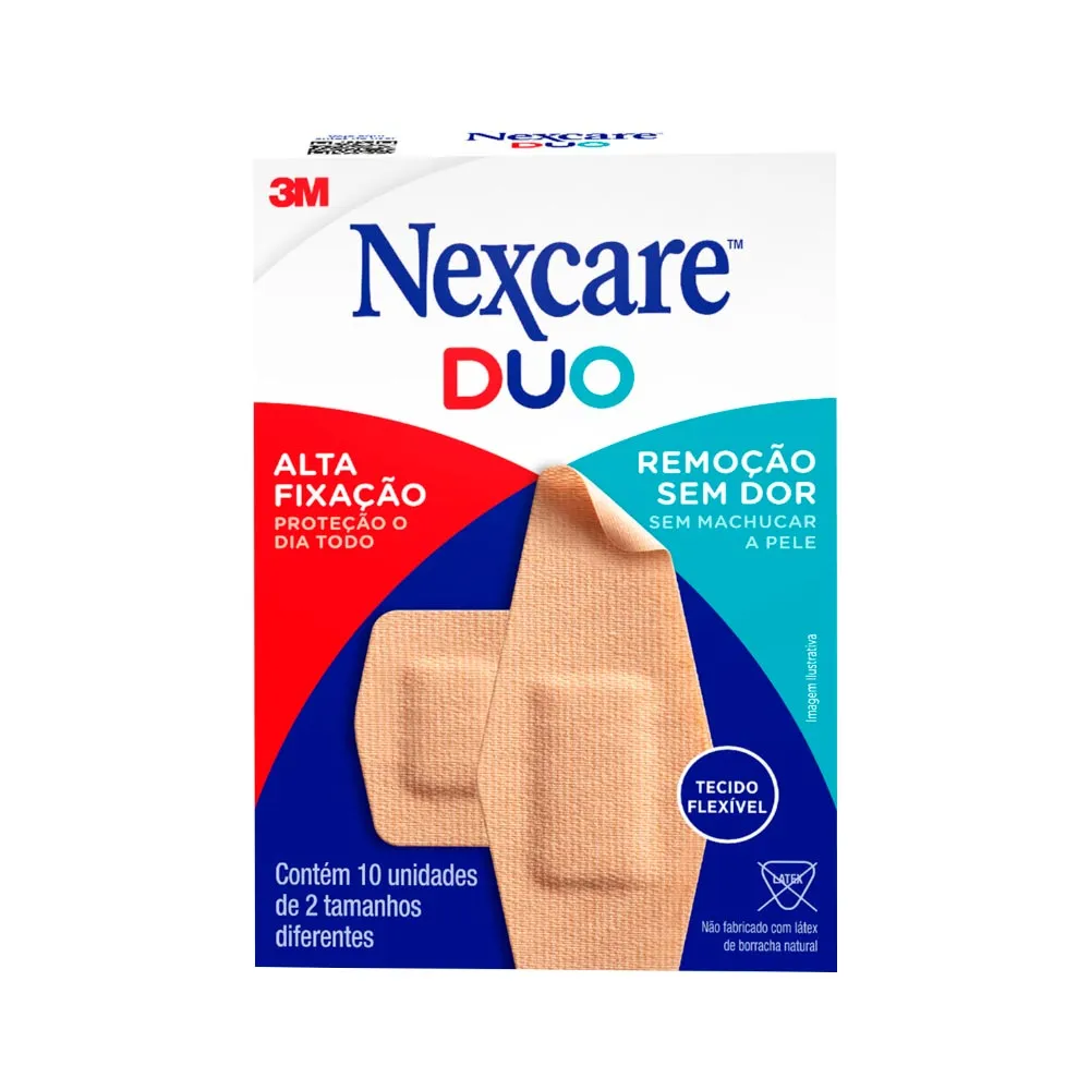 Curativo 3m Nexcare Duo Com 10 Adesivos Sortidos