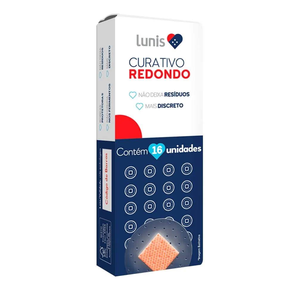 Curativo Lunis Redondo Transparente 16 Unidades