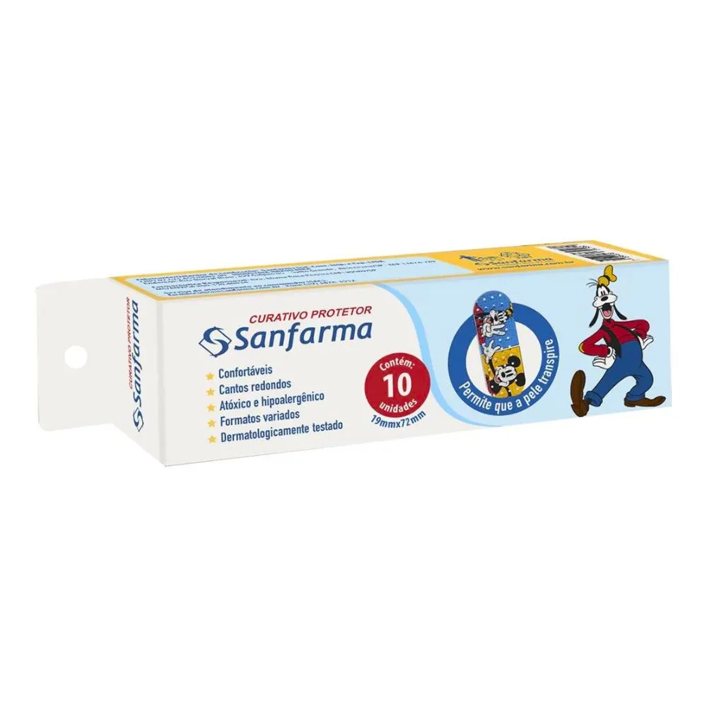 Curativo Sanfarma Mickey E Amigos 10 Unidades