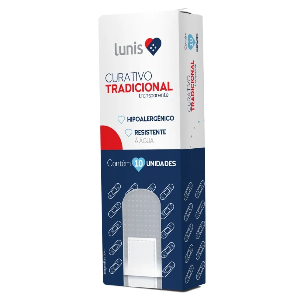 Curativo Transparente Lunis Com 10 Unidades