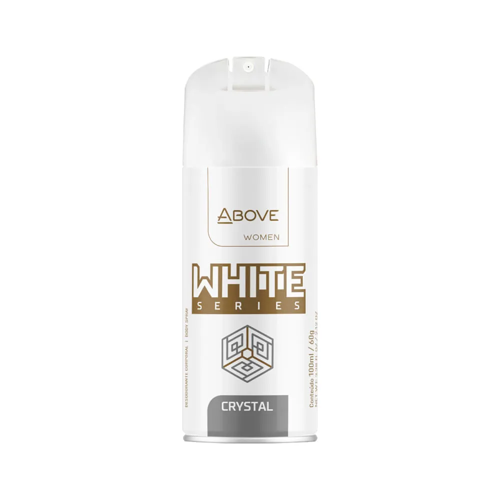 Desodorante Above Feminino White Series 100ml Aerosol Crystal