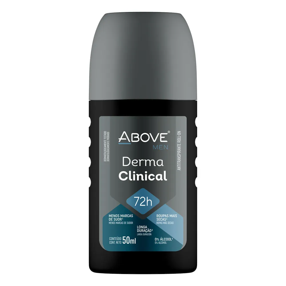 Desodorante Above Masculino Derma Clinical 50ml Roll On