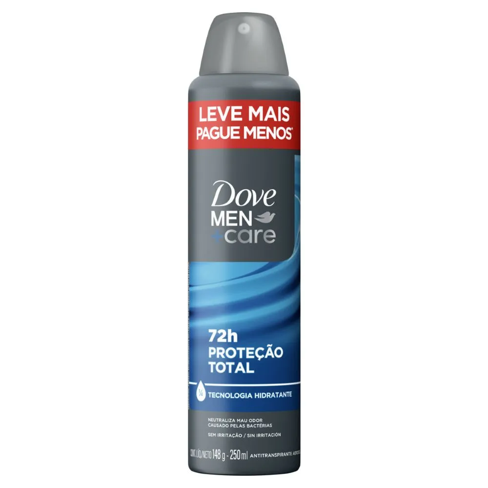 Desodorante Dove Masculino 250ml Aerossol Protecao Total