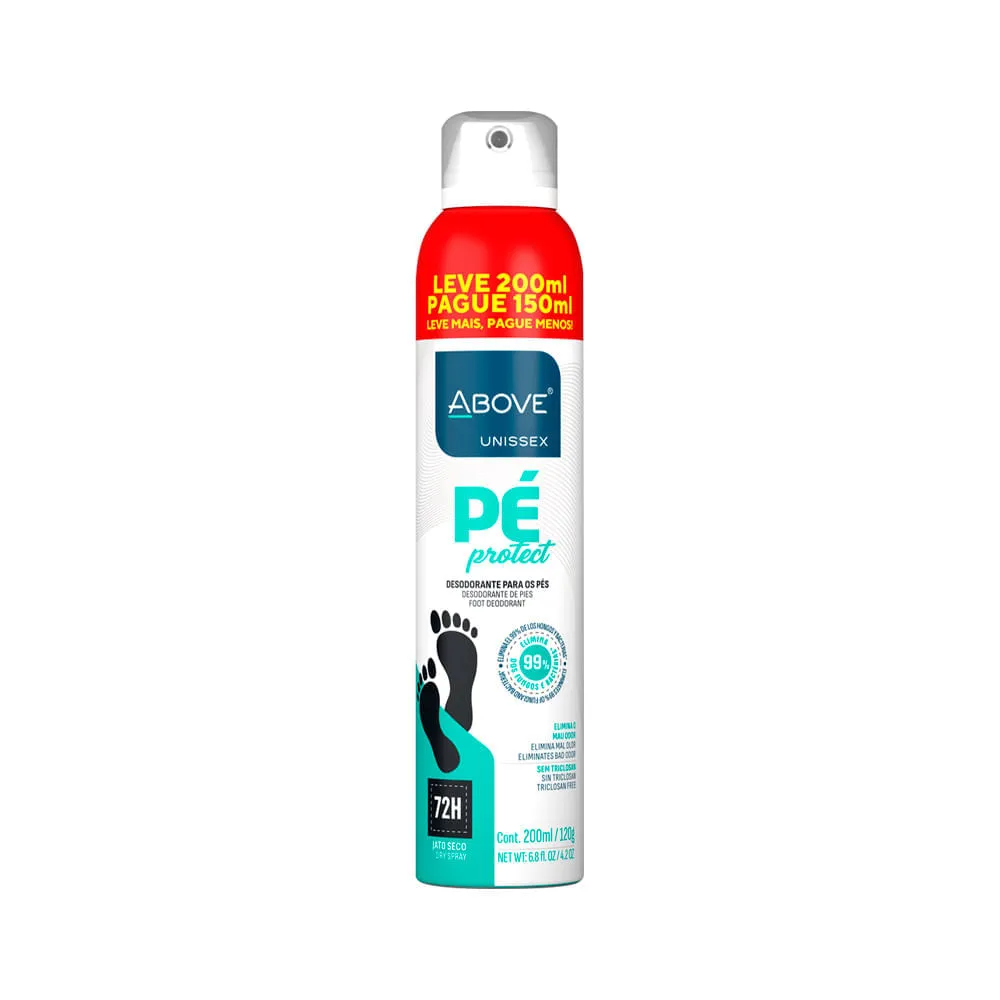 Desodorante Para Os Pes Above Protect Unissex 200ml