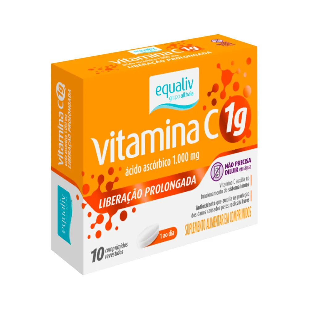 Equaliv Vitamina C Com 10 Comprimidos Liberacao Prolongada 1gr