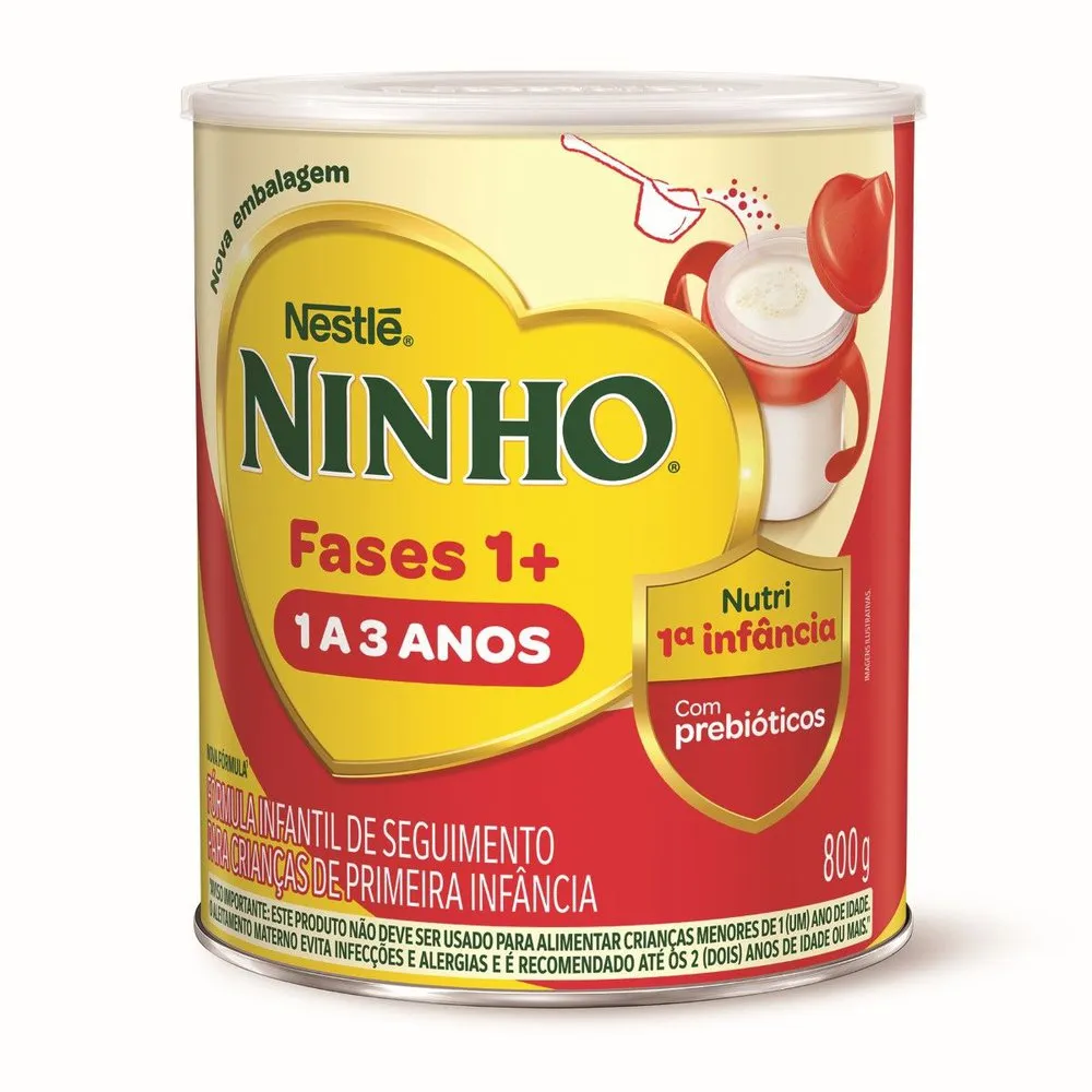 Formula Infantil Ninho Fases 1+ Primeira Infancia 1 A 3 Anos 800g