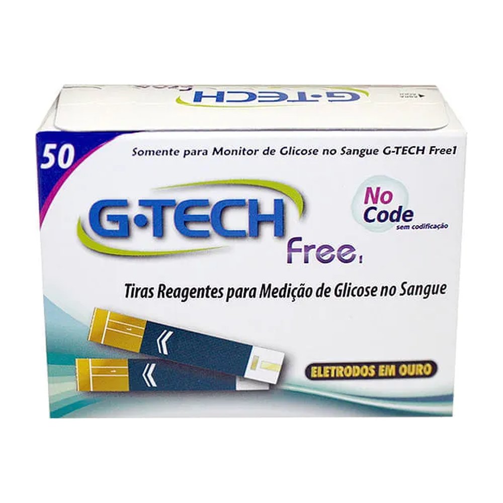 G-tech Free 1 No Code Com 50 Tiras Reagentes