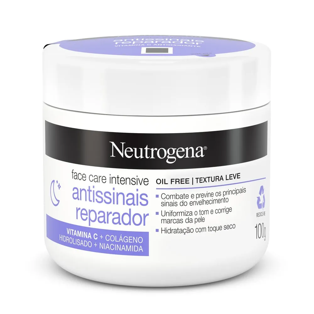 Hidratante Facial Neutrogena Face Care Intensive Antissinais Reparador - 100g