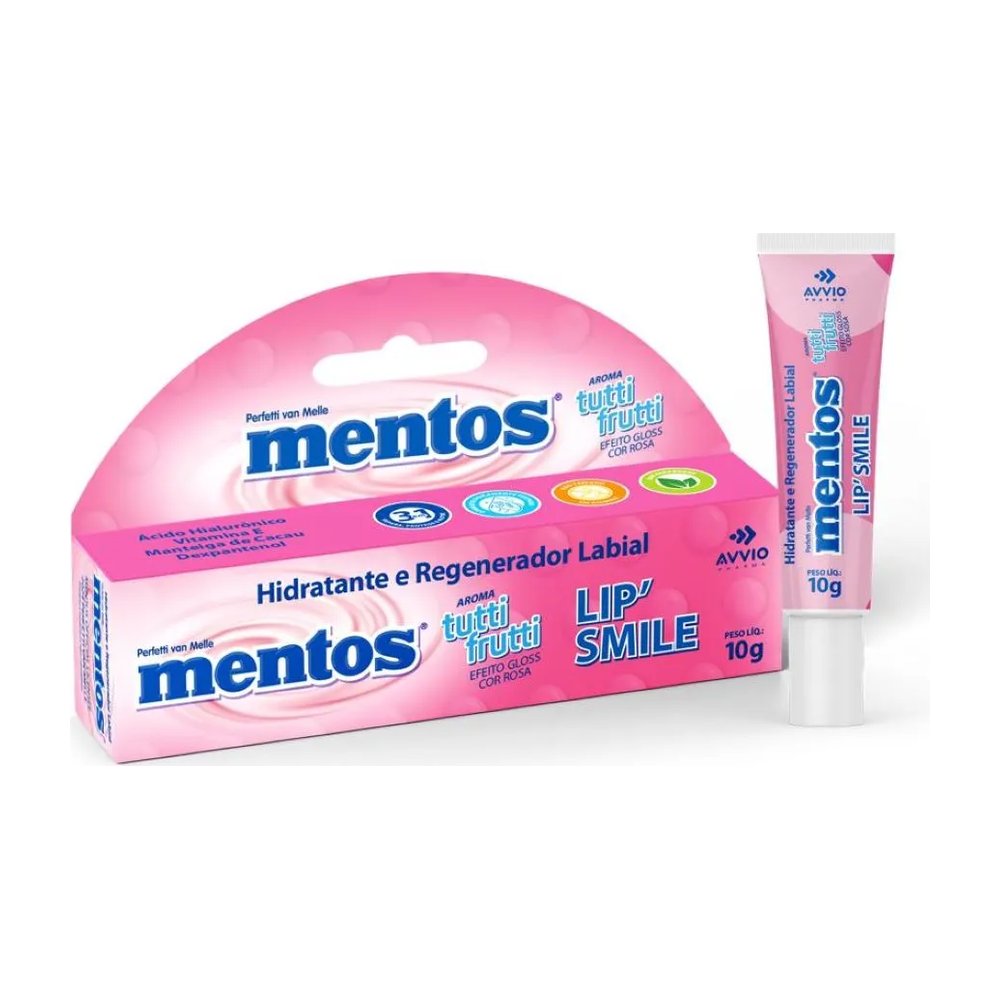 Hidratante Labial Mentos Lip Smile Tutti Frutti 10gr