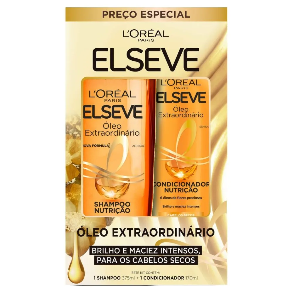 Kit Elseve Óleo Extraordinário Shampoo 375ml + Condicionador 170ml