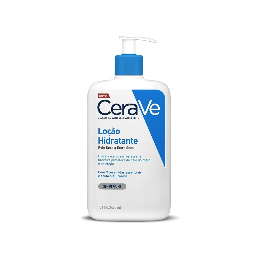 Loção Hidratante Corporal Cerave Pele Seca Ácido Hialurônico Ceramidas 340ml
