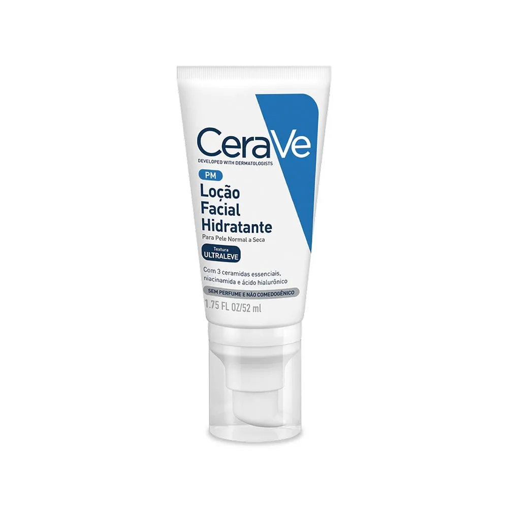 Loção Hidratante Facial Cerave Pele Normal A Seca Ácido Hialurônico Niacinamida 52ml