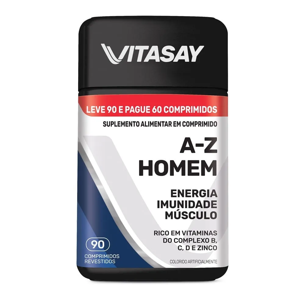 Multivitamínico Vitasay A-z Homem 90 Comprimidos
