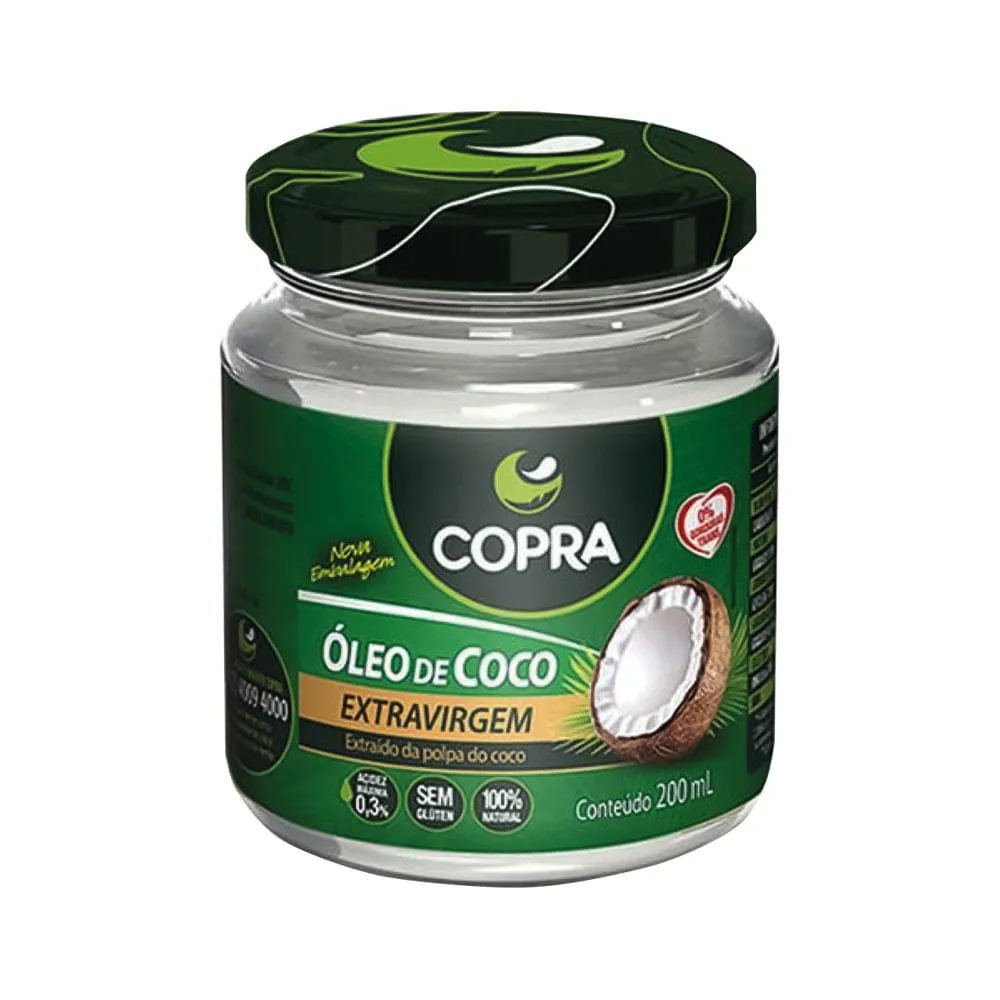 Oleo De Coco Copra Extra Virgem 200ml