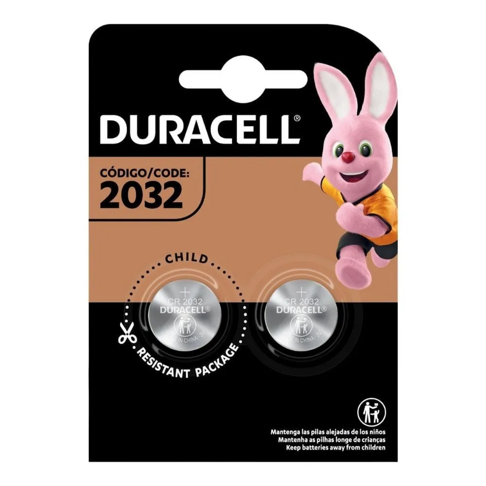 Pilha De Litio Cr2032 Duracell Com 2 Unidades